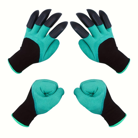 10 Pairs Professional Gardening Gloves with Integrated Digging Claws - Thorn-Proof and Waterproof Landscape V888-ELOSUNG18501