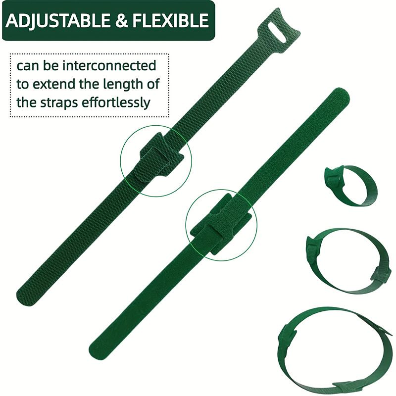 400 pcs Reusable Hook and Loop Cable Ties - 6-Inch T-Type Nylon Fastening Straps for Office Cable Management V888-ELOSUNG18502