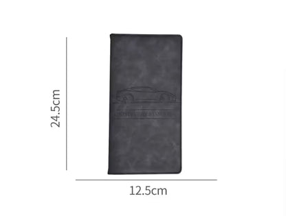 3 Pcs Premium PU Leather Car Registration and Insurance Holder - Slim Auto Document Organizer, Driver's V888-ELOSUNG18521