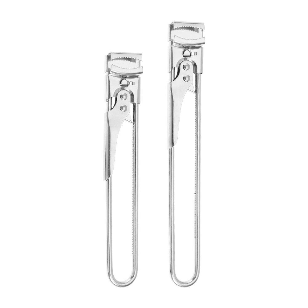 2 Set/4 Pcs Adjustable Jar Opener - Durable Stainless Steel Manual Lid Remover - Effortless Kitchen Gadget V888-ELOSUNG18522