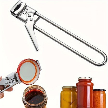 2 Set/4 Pcs Adjustable Jar Opener - Durable Stainless Steel Manual Lid Remover - Effortless Kitchen Gadget V888-ELOSUNG18522