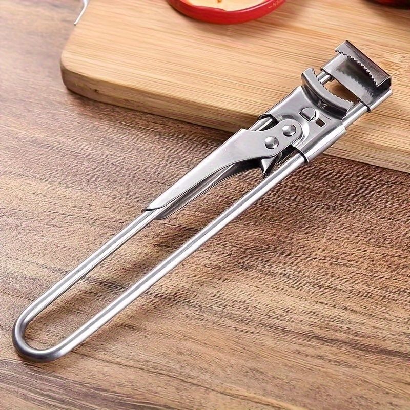 2 Set/4 Pcs Adjustable Jar Opener - Durable Stainless Steel Manual Lid Remover - Effortless Kitchen Gadget V888-ELOSUNG18522