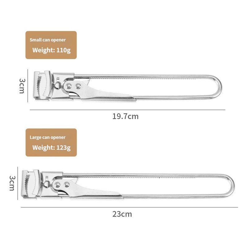 2 Set/4 Pcs Adjustable Jar Opener - Durable Stainless Steel Manual Lid Remover - Effortless Kitchen Gadget V888-ELOSUNG18522
