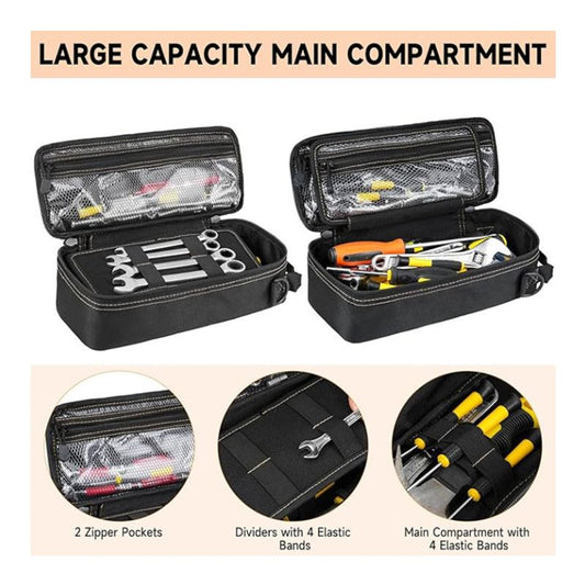 Tactical Tool Pouch Organizer - Heavy Duty Oxford Cloth - Compact MOLLE Utility Bag with Adjustable Shoulder V888-ELOSUNG18540