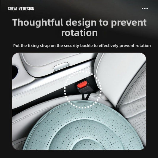 Beige 360 Degree Rotating Car Seat Cushion - 53cm Nano Tech Swivel Mobility Aid - Easy Vehicle Entry and Exit V888-ELOSUNG18549