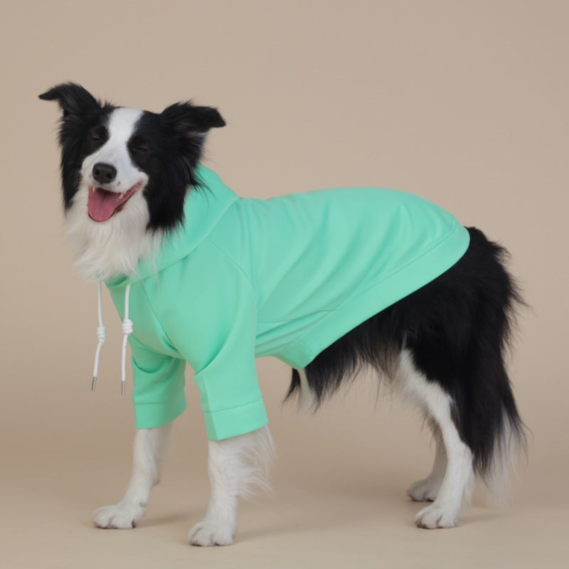 3XL Green Cute Dog Hoodie with Adjustable Drawstring - Available in Various Sizes V888-ELOSUNG19158