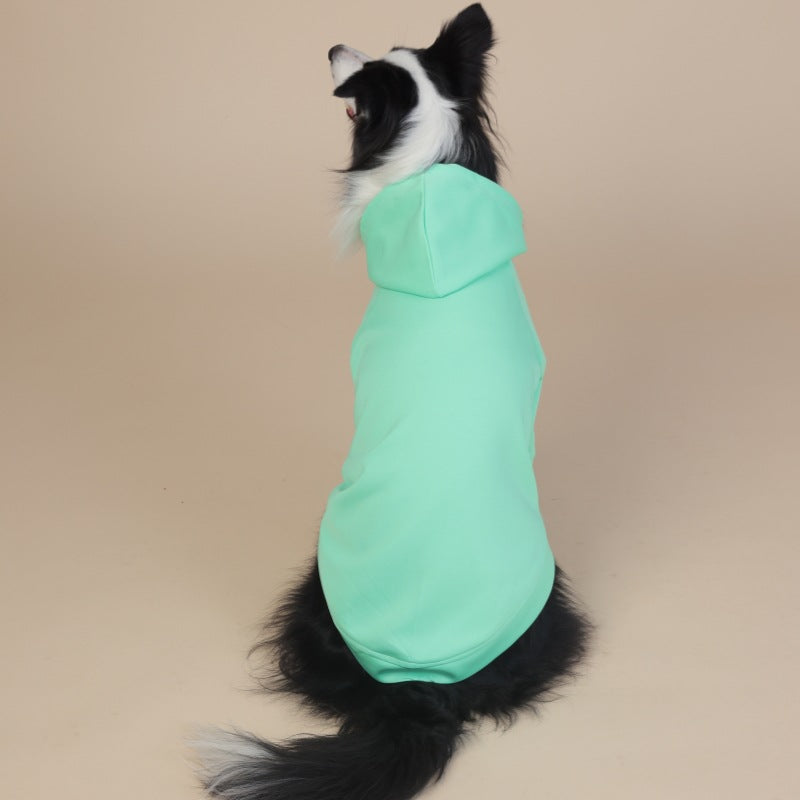 3XL Green Cute Dog Hoodie with Adjustable Drawstring - Available in Various Sizes V888-ELOSUNG19158