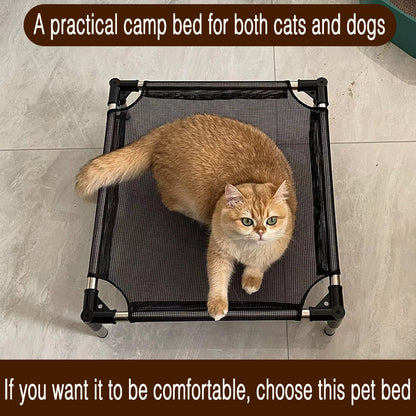 L Breathable and Cooling Elevated Pet Bed - Perfect for Dogs, Provides Comfort and Airflow V888-ELOSUNG19176