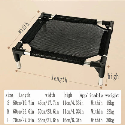 L Breathable and Cooling Elevated Pet Bed - Perfect for Dogs, Provides Comfort and Airflow V888-ELOSUNG19176