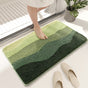 Green Bath Mat - Super Absorbent, Non-Slip Bathroom Floor Mat - 50x80cm V888-ELOSUNG19384
