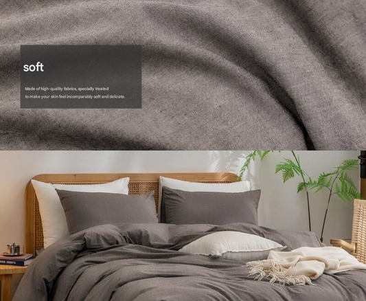 Pink 1.8m (Duvet Cover 180*220cm) Luxurious Soft Brushed Microfiber 4-Piece Bedding Set - Pure Color Double V888-ELOSUNG19451