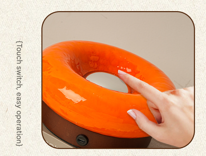 Pink Donut Table Lamp - Rechargeable Touch Control LED V888-ELOSUNG19496
