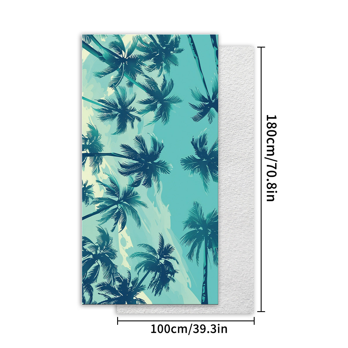 TW1 - Double-Sided Printed Beach Towel - Soft Microfiber - 100x180cm V888-ELOSUNG19519