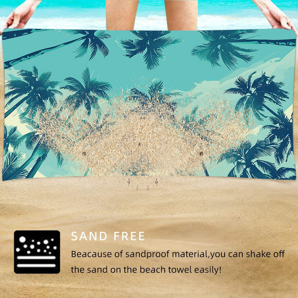 TW15 - Double-Sided Printed Beach Towel - Soft Microfiber - 100x180cm V888-ELOSUNG19533