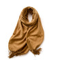 Camel 2 PCS Skin Red Solid Color Scarf Shawl with Tassels - Warm Korean Style Wrap (180cm x 70cm) V888-ELOSUNG19638
