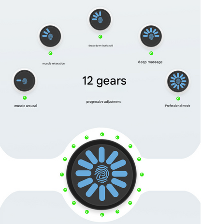 Black Portable Mini Massage Gun for Deep Tissue - Adjustable Impact Neck Massager with Rechargeable Battery V888-ELOSUNG19708