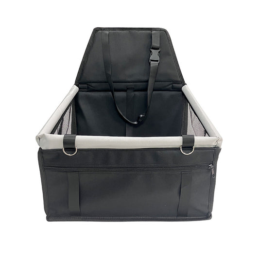 Black and Grey Portable Pet Car Seat for Dogs and Cats - Adjustable Car Seat Cover, Pet Travel Car Carrier V888-ELOSUNG20439