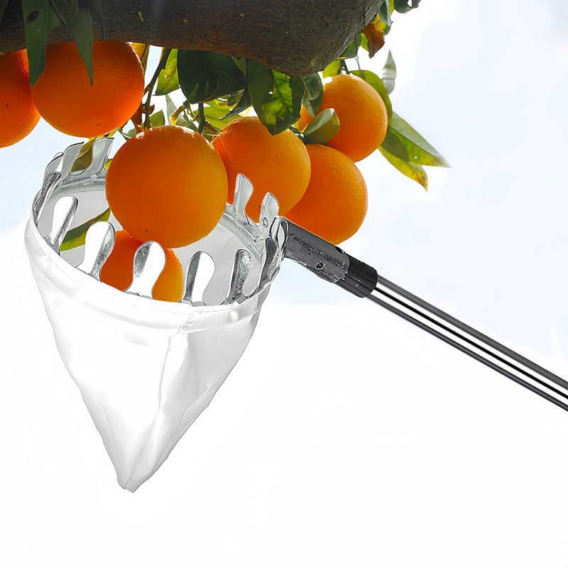 Telescoping Fruit Picker - Apple, Peach, Persimmon Harvesting Tool with Collection Bag, High Reach Fruit V888-ELOSUNG20662