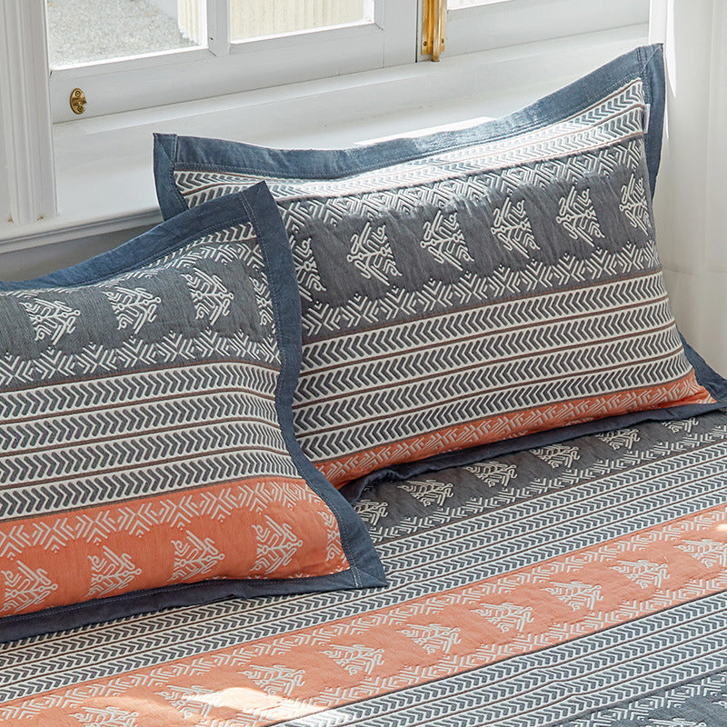 Snowflake Soft Cotton Gauze Pillowcase Set - Breathable, Non-slip, Extra Large (Pillow Core Not V888-ELOSUNG20672