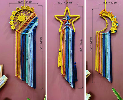 Colorful Tassel Dream Catcher - Bohemian Style Wall Decor (Sun) V888-ELOSUNG20891