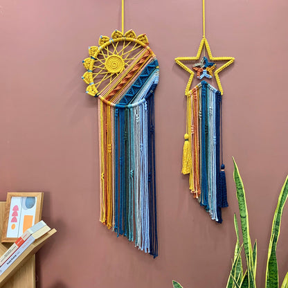 Colorful Tassel Dream Catcher - Bohemian Style Wall Decor (Sun) V888-ELOSUNG20891