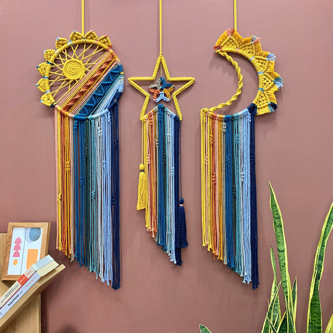 Colorful Tassel Dream Catcher - Bohemian Style Wall Decor (Sun) V888-ELOSUNG20891