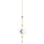 (Style 1) 4 pcs Crystal Wind Chimes-Sun Catcher Star Moon Dream Catcher for Window 30cm V888-ELOSUNG20894