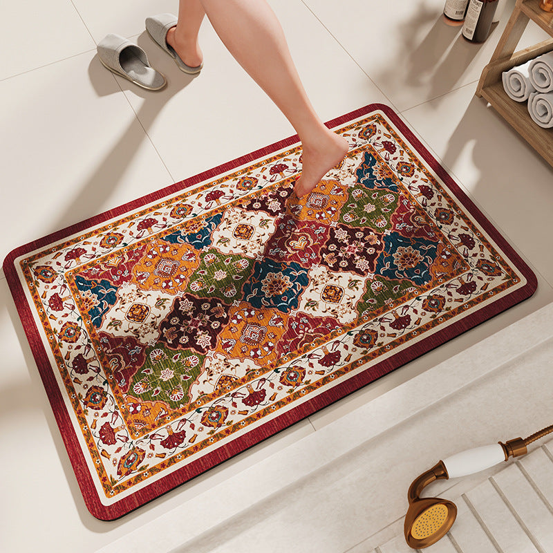 Non-Slip Diatomaceous Earth Bath Mat - Quick-Dry, Durable Toilet Rug 40x60cm V888-ELOSUNG20908