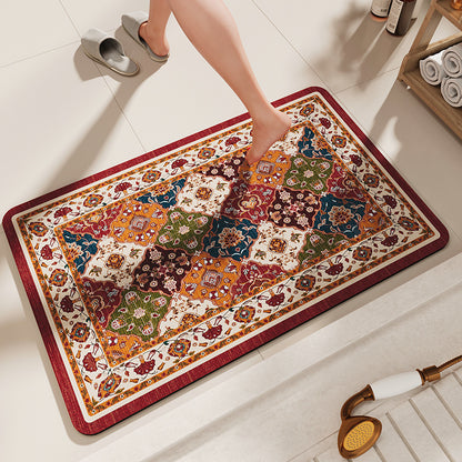 Non-Slip Diatomaceous Earth Bath Mat - Quick-Dry, Durable Toilet Rug 40x60cm V888-ELOSUNG20908