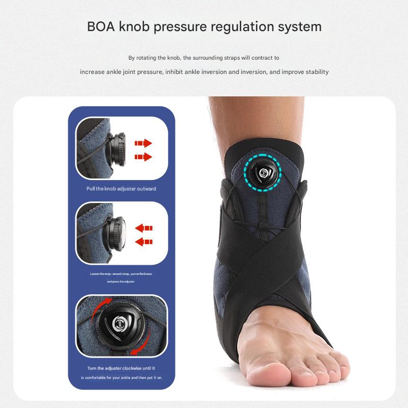 1 Pair Black Pink Adjustable Ankle Brace - Compression Support for Running, Sports, and Ankle Recovery V888-ELOSUNG21077