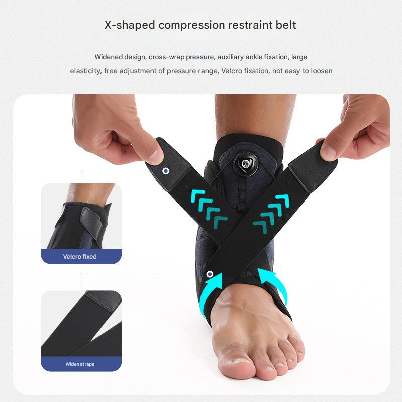 1 Pair Black Pink Adjustable Ankle Brace - Compression Support for Running, Sports, and Ankle Recovery V888-ELOSUNG21077