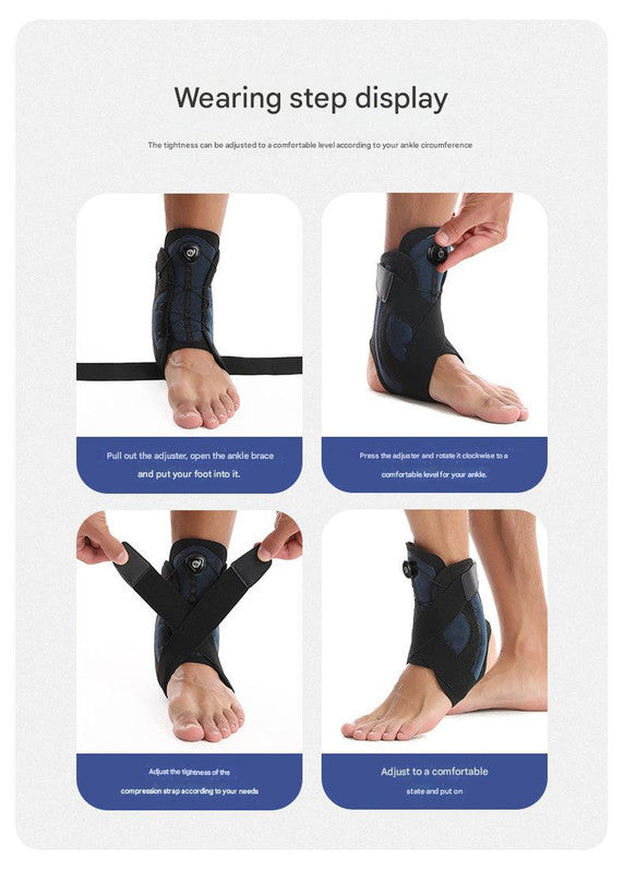 1 Pair Black Pink Adjustable Ankle Brace - Compression Support for Running, Sports, and Ankle Recovery V888-ELOSUNG21077