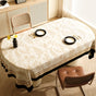 Style A Black And Beige Premium PVC Tablecloth - Oil & Water Resistant Table Cover for Dining Tables (140 x V888-ELOSUNG21087