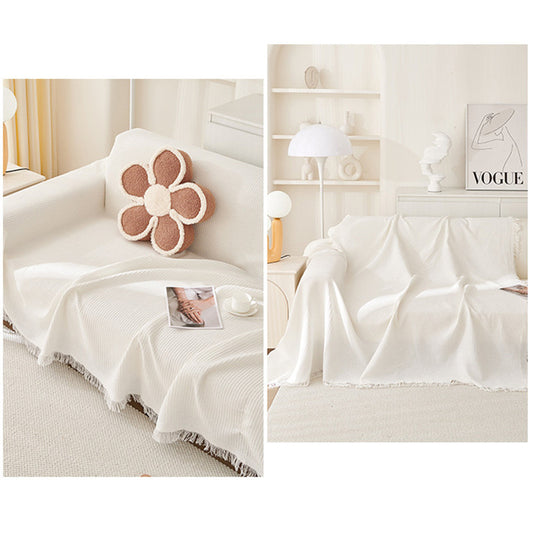 180*260CM Green Premium Polyester Sofa Throw Blanket, Multi-Seasonal Use, Sofa Protector V888-ELOSUNG21113