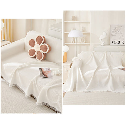 180*340CM Green Premium Polyester Sofa Throw Blanket, Multi-Seasonal Use, Sofa Protector V888-ELOSUNG21120