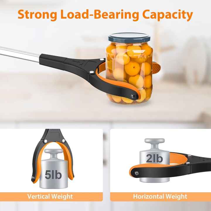 Blue Foldable Grabber Tool with Silicone Non-Slip Claws - Ideal for Litter Picking, Outdoor Use, and V888-ELOSUNG21155
