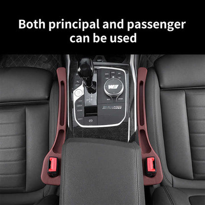 Black Car Seat Gap Filler - 2 Pieces Car Interior Storage Organizer for Front Seat Seam V888-ELOSUNG21162