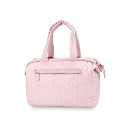Pink Quilted Pattern Large Capacity Mummy Bag - Stylish Baby Diaper Bag for Moms, Baby Stroller Bag with V888-ELOSUNG21168