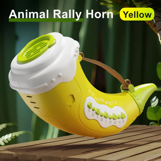 Yellow Interactive Animal Sound Whistle Horn for Kids - Lung Capacity Training and 30+ Sound Effects Toy V888-ELOSUNG21177