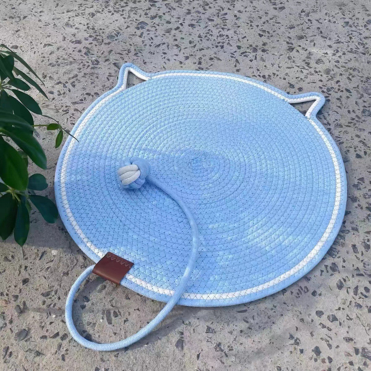 3 Pcs Blue Durable Cat Scratching Mat with Attached Toy Ball - Washable and Multi-Functional, Ideal for Cats' V888-ELOSUNG21202