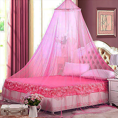 Pink Hanging Princess Bed Canopy Mosquito Net - Dome Bedding for Dorm Rooms & Bedrooms (Fits 1.5m Beds) V888-ELOSUNG21271