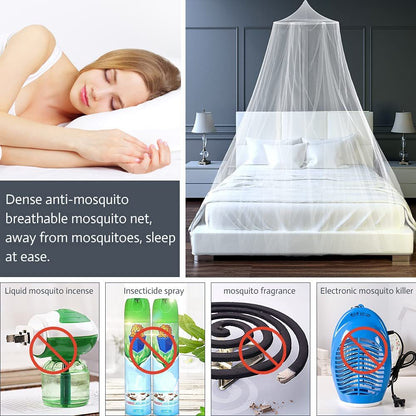Pink Hanging Princess Bed Canopy Mosquito Net - Dome Bedding for Dorm Rooms & Bedrooms (Fits 1.5m Beds) V888-ELOSUNG21271