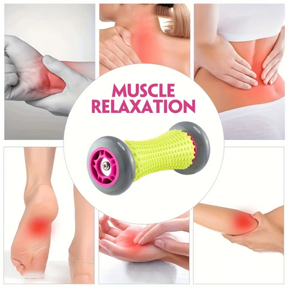 Grey And Black Foot Massage Roller - Plantar Fasciitis & Muscle Relief Tool V888-ELOSUNG21351