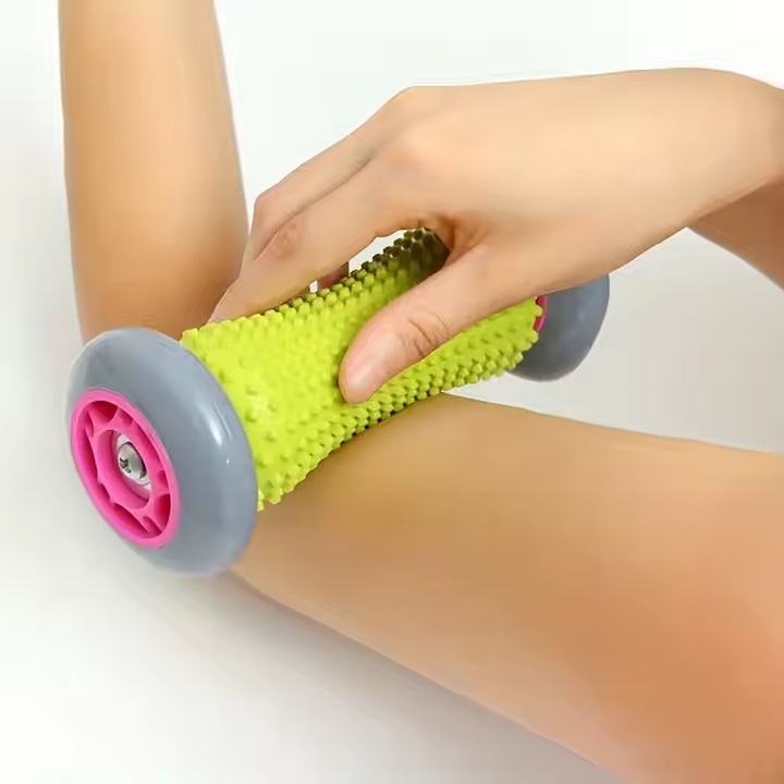 Grey And Black Foot Massage Roller - Plantar Fasciitis & Muscle Relief Tool V888-ELOSUNG21351