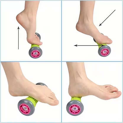 Grey And Black Foot Massage Roller - Plantar Fasciitis & Muscle Relief Tool V888-ELOSUNG21351