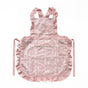 Pink Ruffled Kitchen Apron with Floral Lace - Comfortable Baking & Crafting Apron V888-ELOSUNG21356