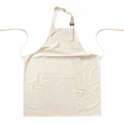 Beige Waterproof & Oil-Proof Apron - Adjustable Kitchen Apron with Pockets V888-ELOSUNG21367