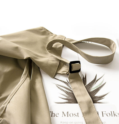 Beige Waterproof & Oil-Proof Apron - Adjustable Kitchen Apron with Pockets V888-ELOSUNG21367
