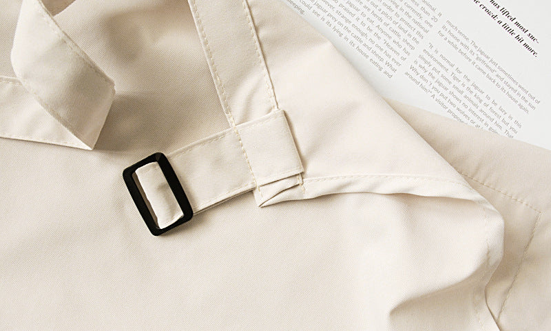 Beige Waterproof & Oil-Proof Apron - Adjustable Kitchen Apron with Pockets V888-ELOSUNG21367