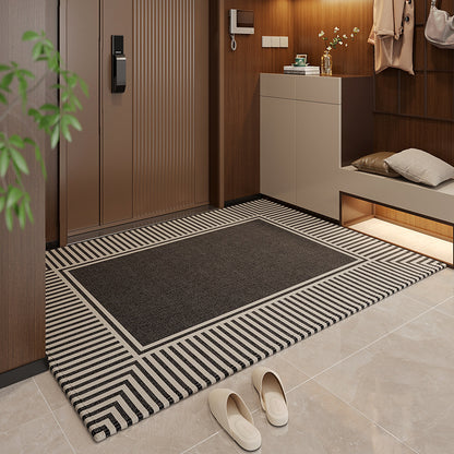 50*80cm Brown Style 1 Geometric Patterns Outdoor Entryway Mat - Non-Slip Welcome Rug for Front Door V888-ELOSUNG21390